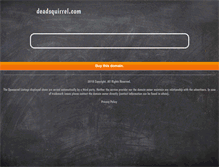 Tablet Screenshot of deadsquirrel.com